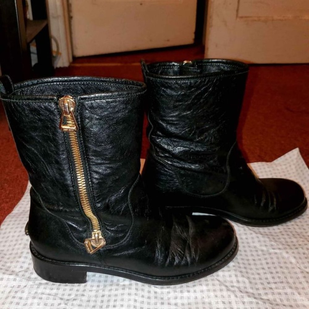 Jimmy Choo Leather Boots Size 38.5